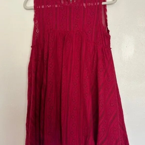 Free People Tu Es La Red Lace Mini Dress (Small) - Picture 2 of 5